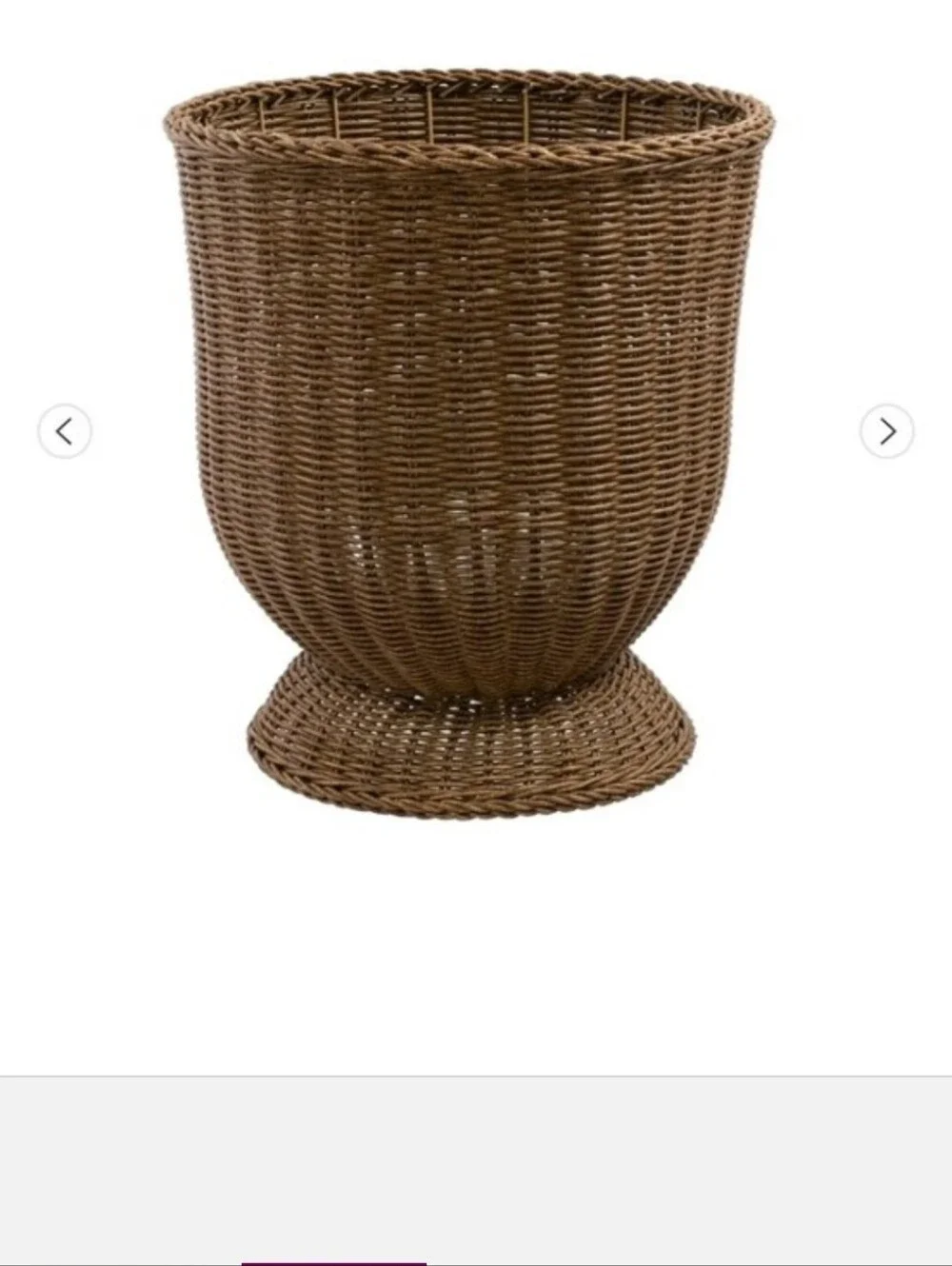 My Texas House 16 inch Brown Woven Resin Urn Planter